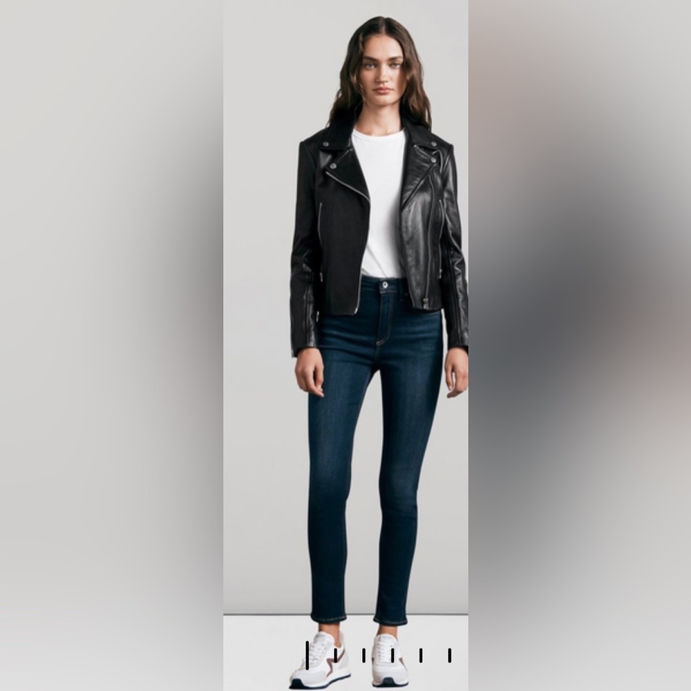 Rag & Bone High Rise Skinny Heritage Wash Jeans